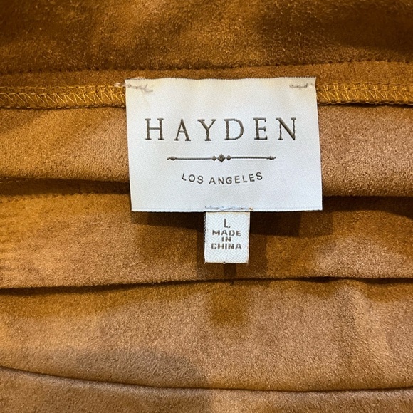 Hayden Los Angeles Suede-like mini skirt Large - Picture 3 of 4